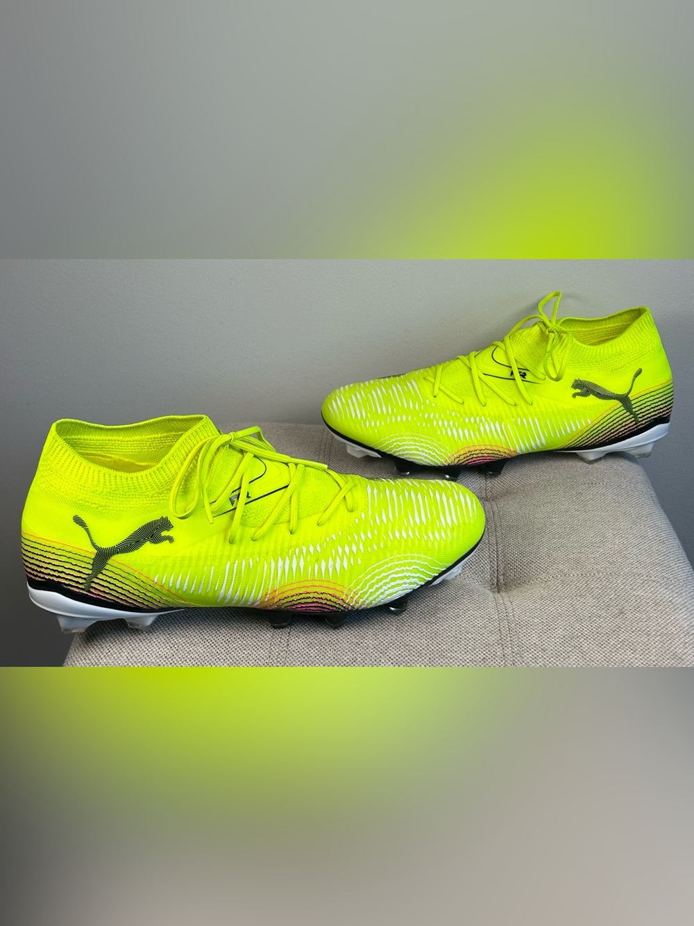Puma Future 8 Match FG/AG Men’s Football Boots Cleats 12 Yellow Alert Black-Sun